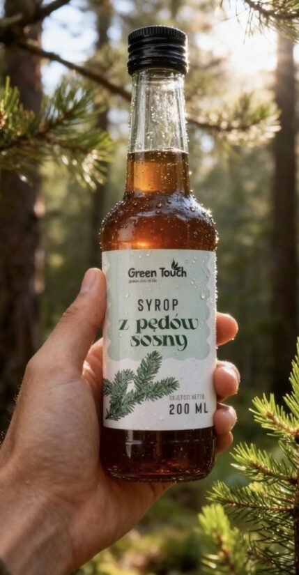 Priežu sīrups 200 ml veselīgs dabīgs bez krāsvielām un konservantiem